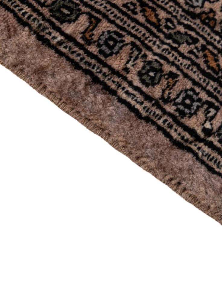 Detail image of 4' 1 x 6' 8 Hand Knotted Bokhara Oriental Wool Rug