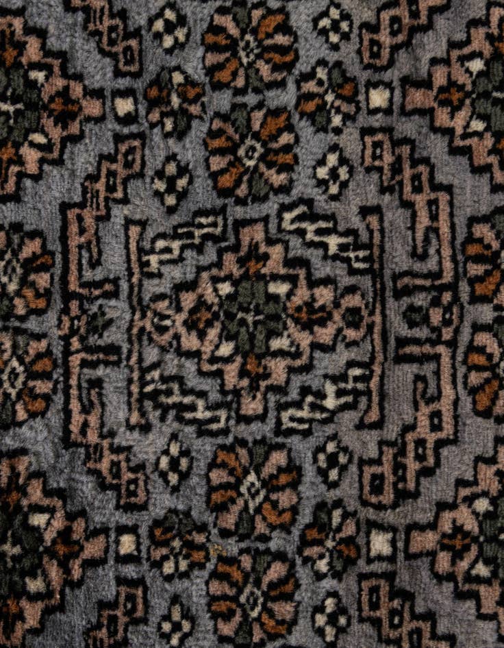 Detail image of 4' 1 x 6' 8  Hand Knotted Bokhara Oriental Wool Rug