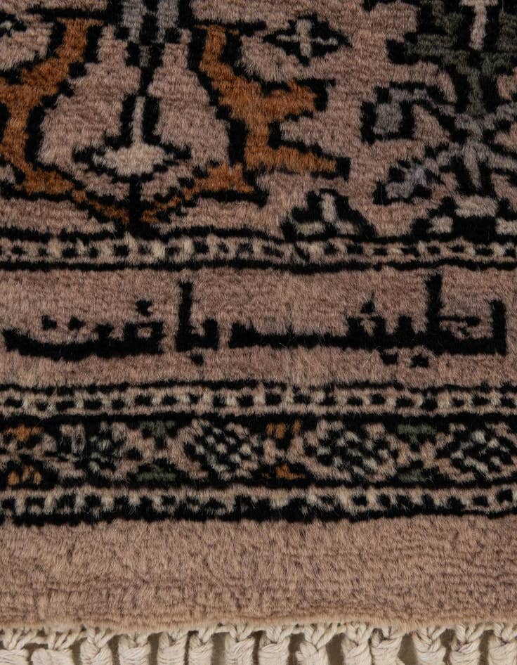 Detail image of 4' 1 x 6' 8  Hand Knotted Bokhara Oriental Wool Rug