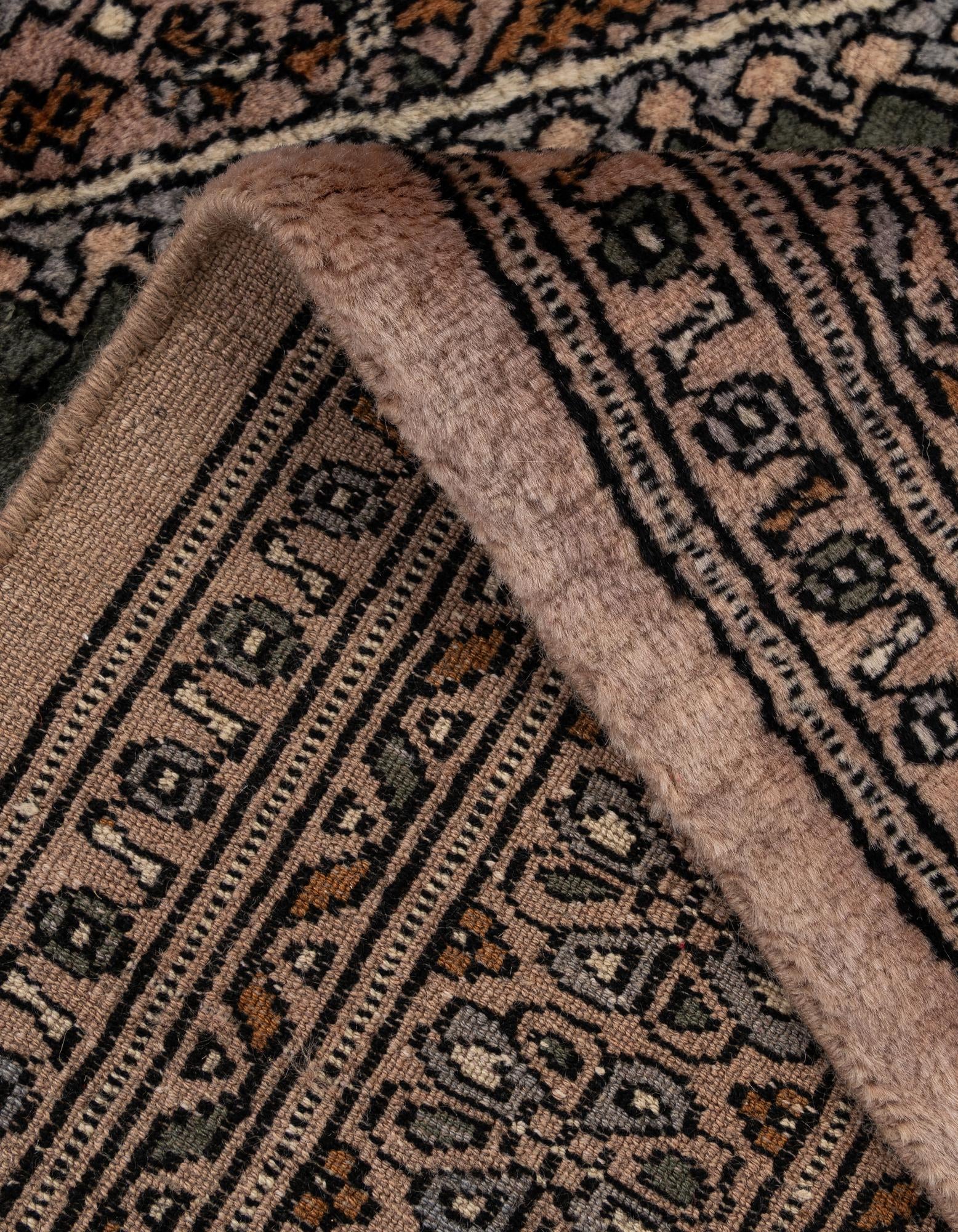 4' 1 x 6' 8 Hand Knotted Bokhara Oriental Wool Rug