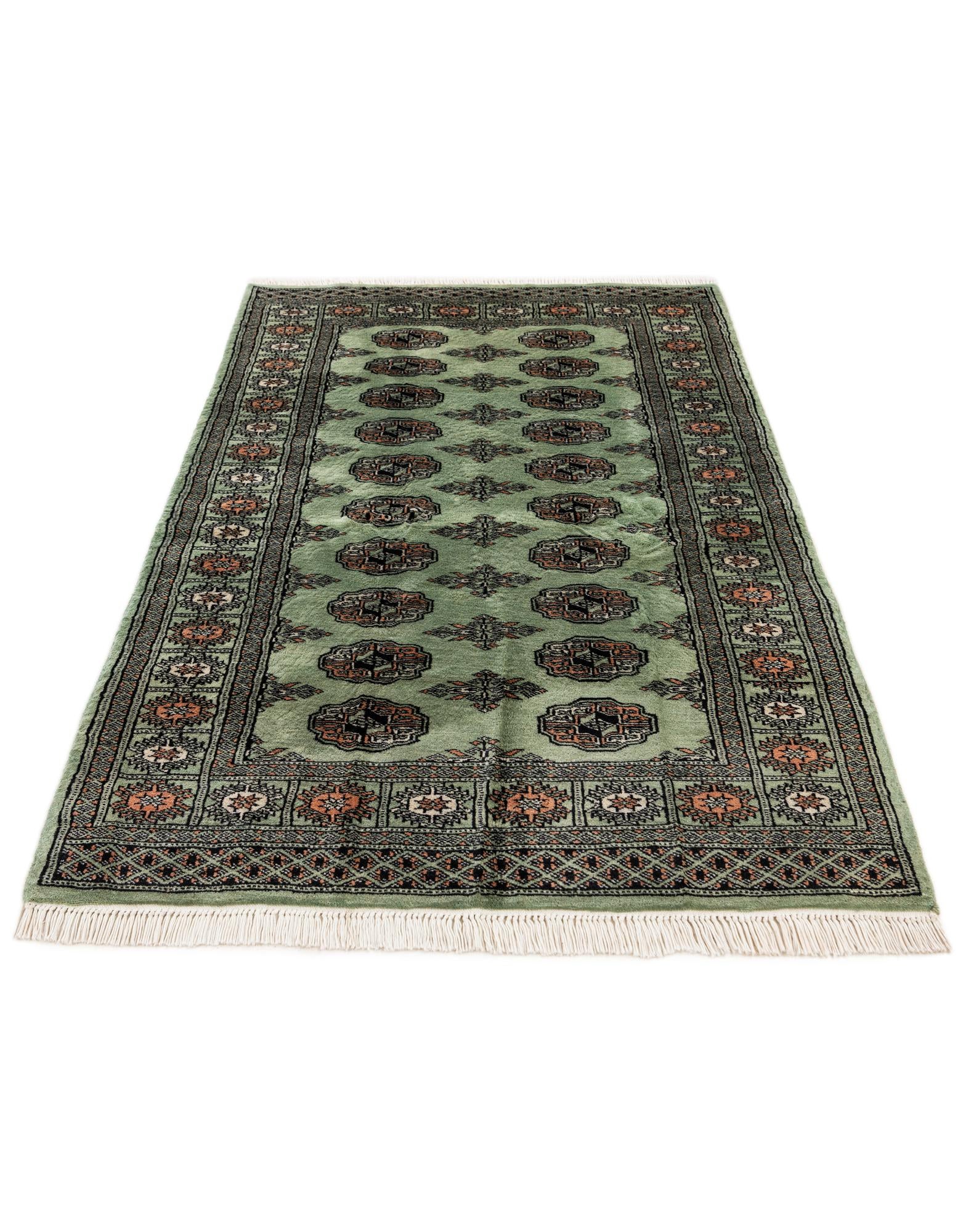 3' 1 x 4' 10 Hand Knotted Bokhara Oriental Wool Rug