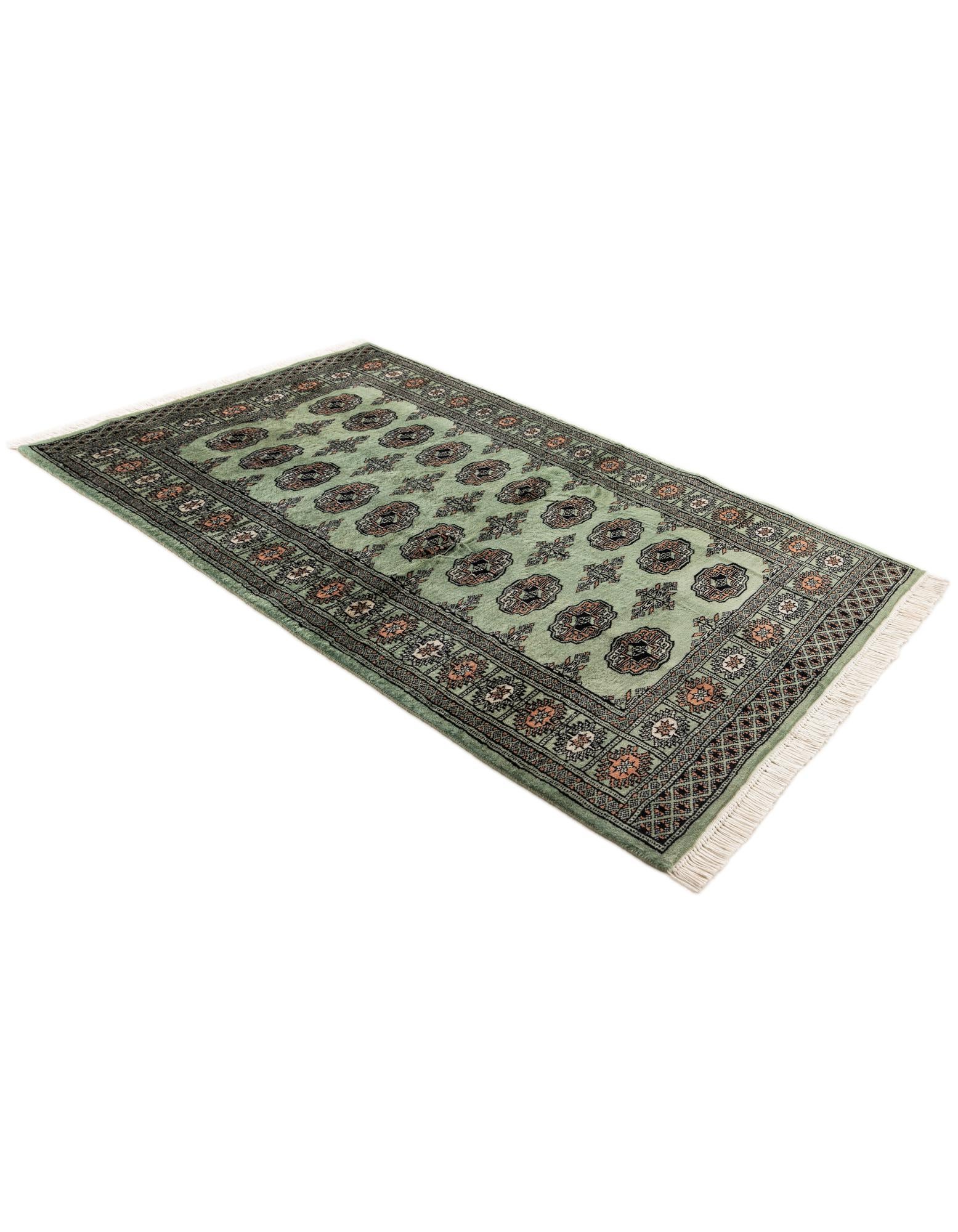 3' 1 x 4' 10 Hand Knotted Bokhara Oriental Wool Rug