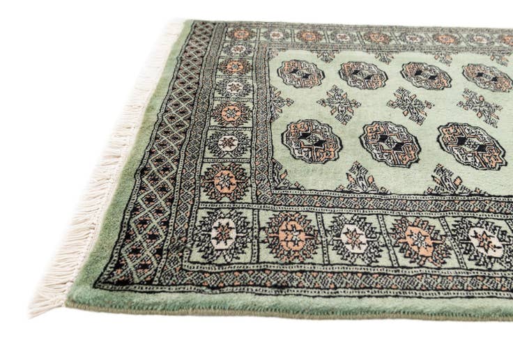 Detail image of 3' 1 x 4' 10 Hand Knotted Bokhara Oriental Wool Rug