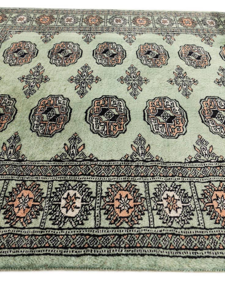 Detail image of 3' 1 x 4' 10  Hand Knotted Bokhara Oriental Wool Rug