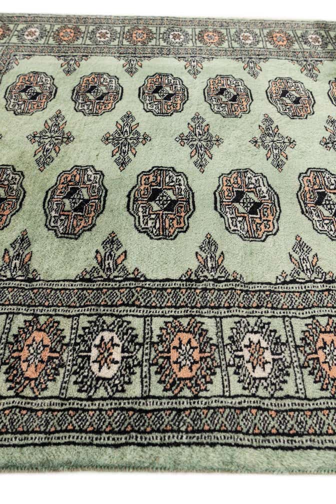 3' 1 x 4' 10 Hand Knotted Bokhara Oriental Wool Rug