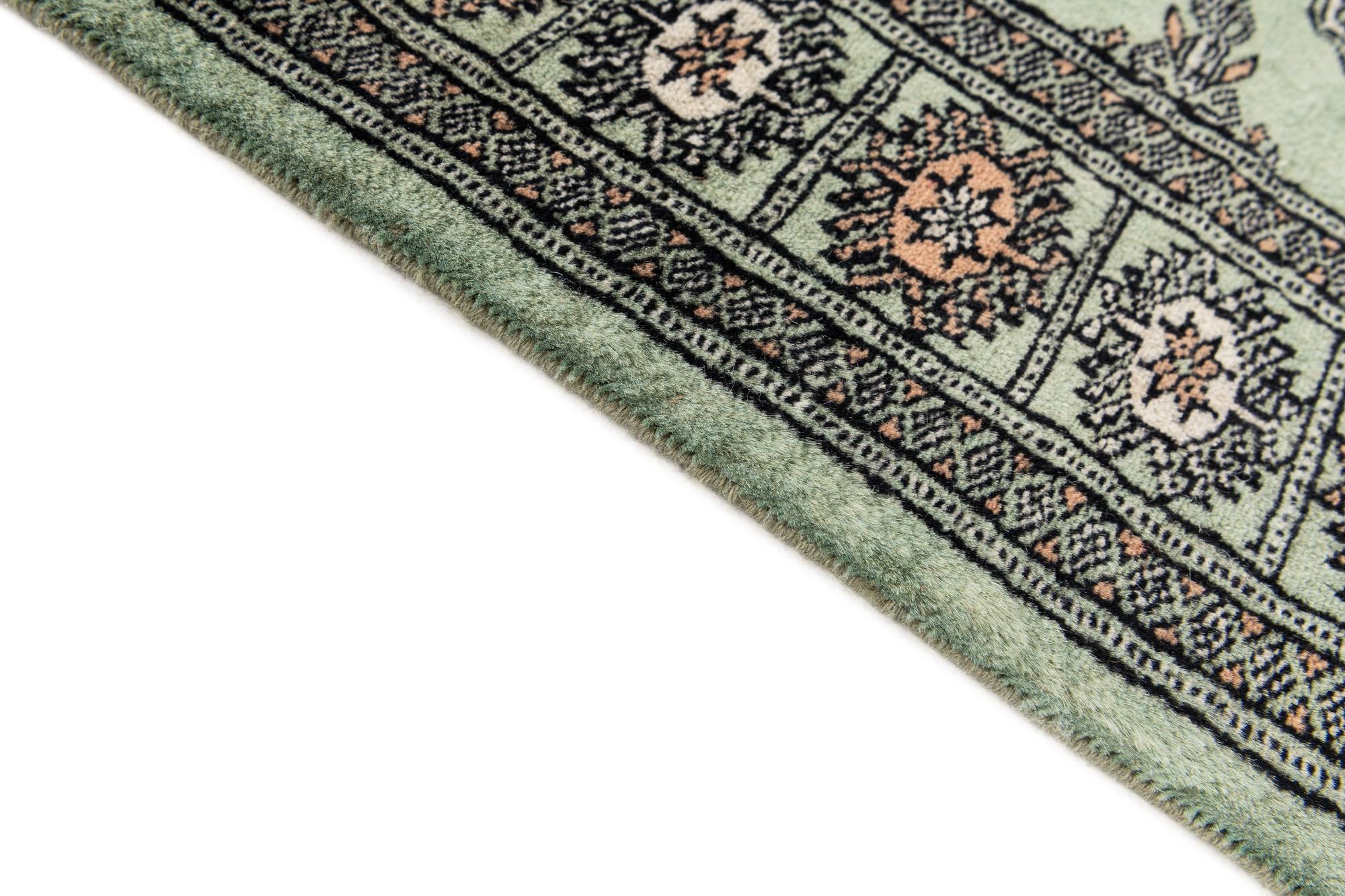 3' 1 x 4' 10 Hand Knotted Bokhara Oriental Wool Rug