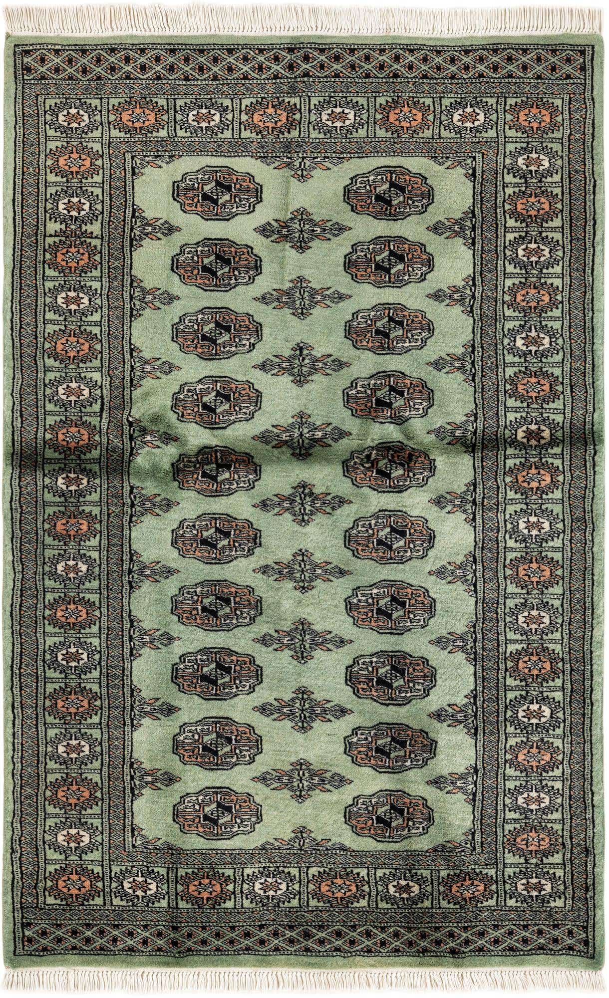 3' 1 x 4' 10 Hand Knotted Bokhara Oriental Wool Rug
