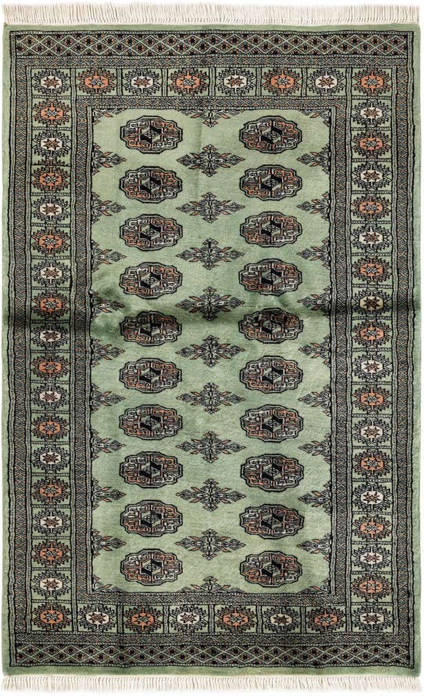 3' 1 x 4' 10 Hand Knotted Bokhara Oriental Wool Rug