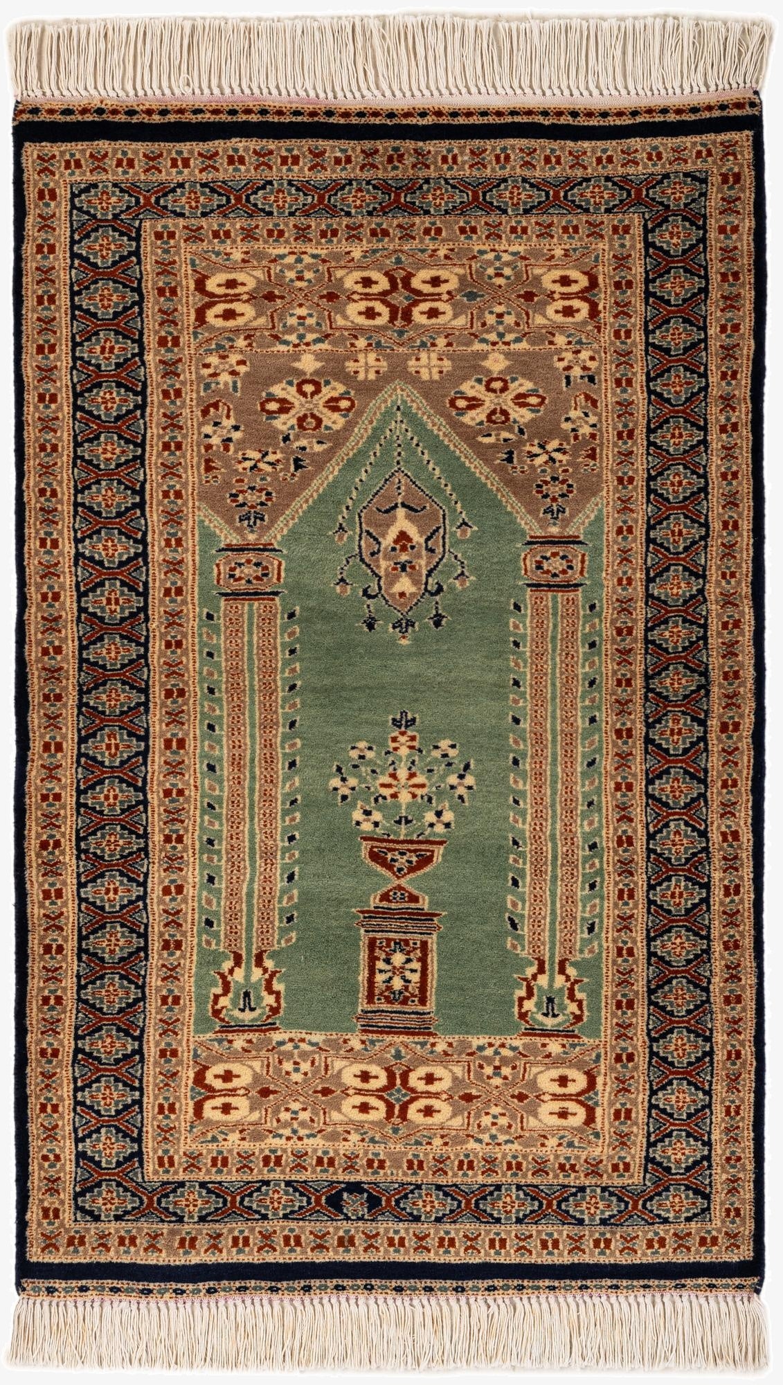 2' 9 x 4' 4  Hand Knotted Bokhara Oriental Wool Rug