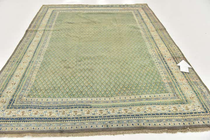7' x 10' Hand Knotted Botemir Persian Wool Rug