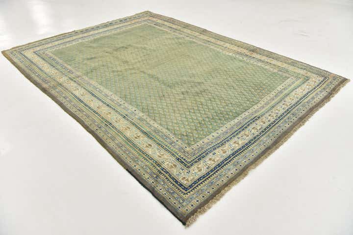 7' x 10' Hand Knotted Botemir Persian Wool Rug