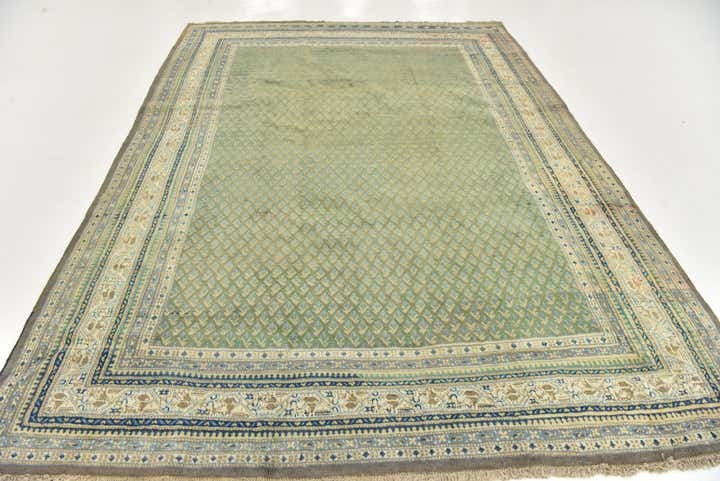 7' x 10' Hand Knotted Botemir Persian Wool Rug