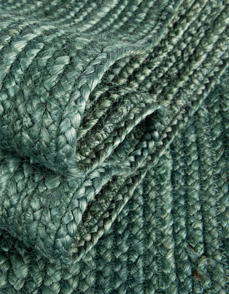 Detail image of 3' 1 x 5' 1 Handmade Braided Jute Rug