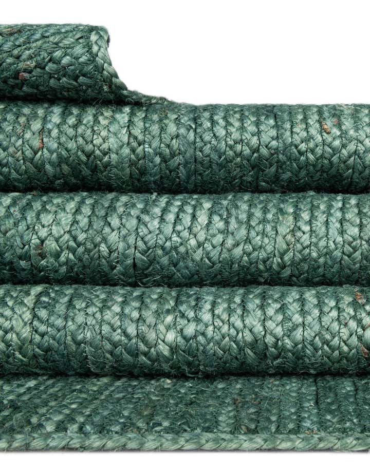 4' 1 x 6' 1 Handmade Braided Jute Rug