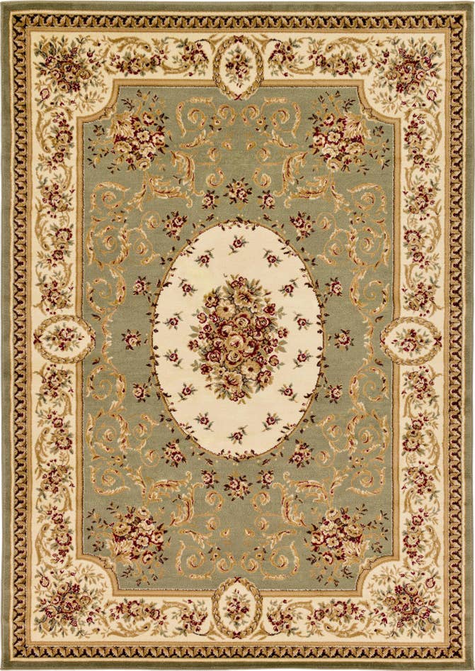 Detailansicht von 215cm x 305cm Klassischer Aubusson Teppich