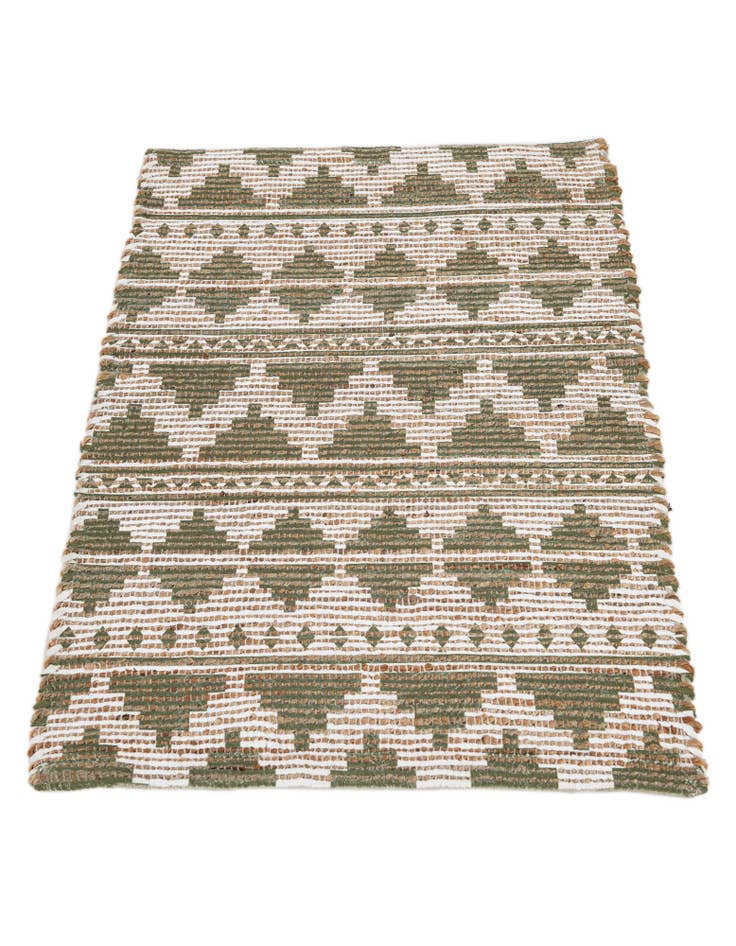 Detail image of 2' 1 x 3'  Hand Woven Chenille Jute Rug