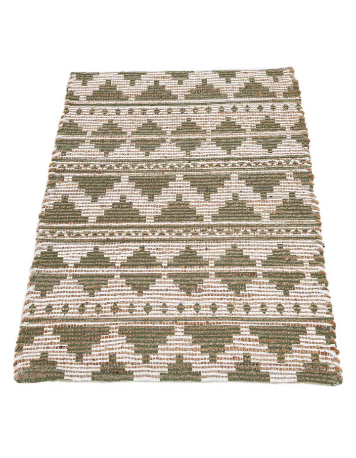 2' 1 x 3' Hand Woven Chenille Jute Rug