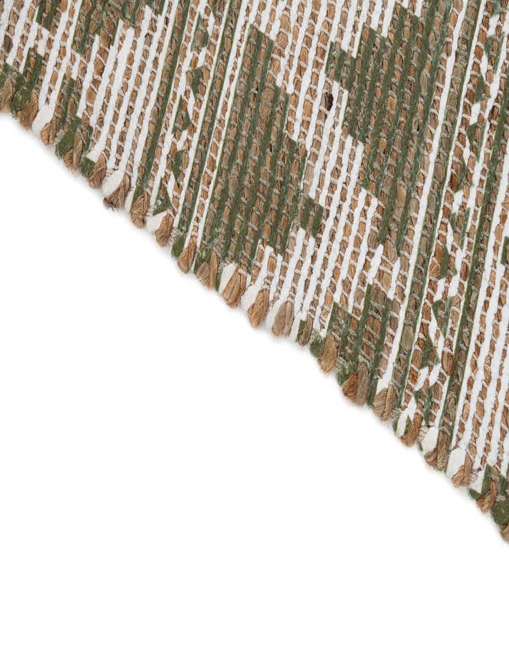 Detail image of 2' 1 x 3'  Hand Woven Chenille Jute Rug