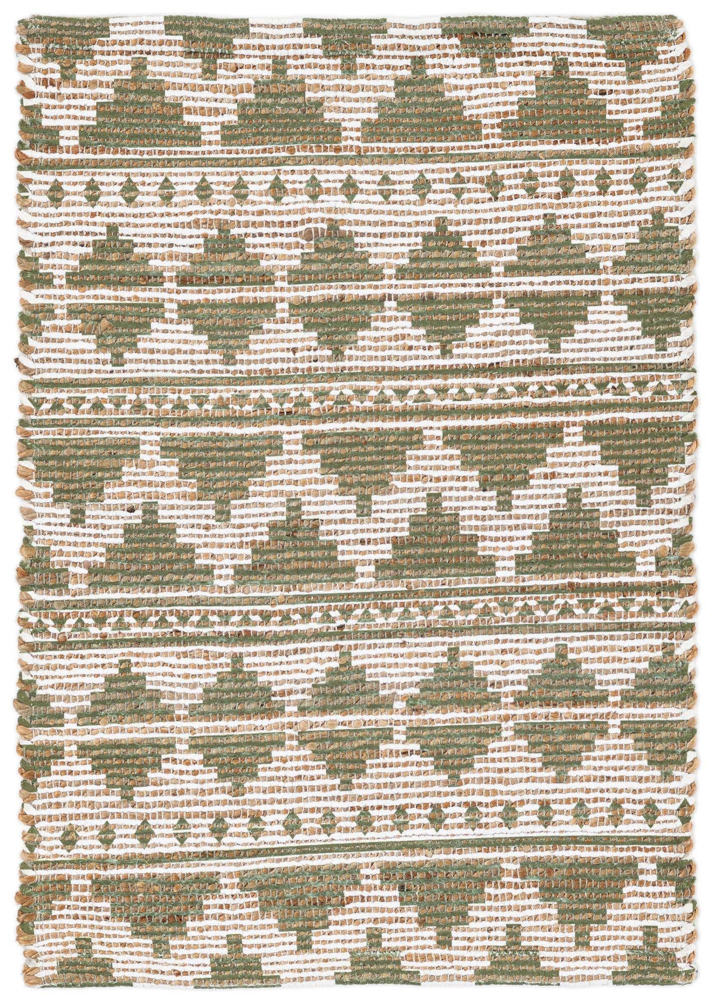 2' 1 x 3' Hand Woven Chenille Jute Rug