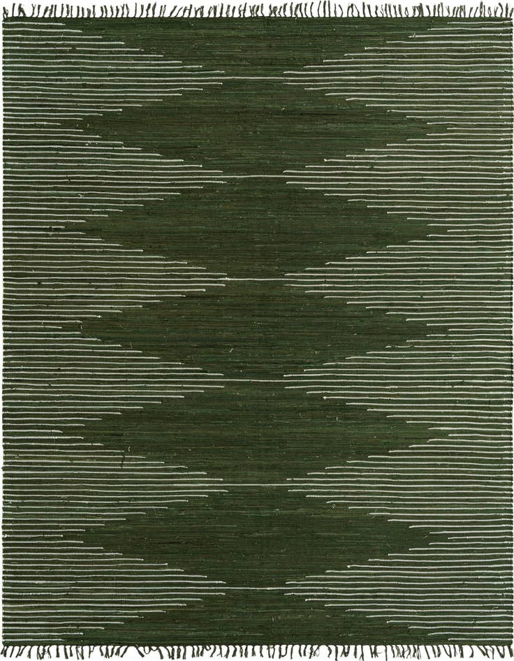 Detail image of 10' x 14' 1 Hand Woven Chindi Cotton Rug
