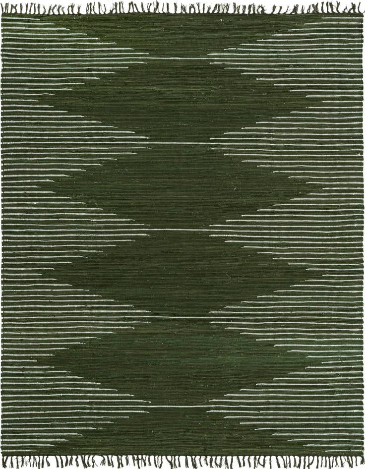 Detail image of 8' x 11' Hand Woven Chindi Cotton Rug