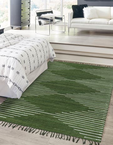 10' x 14' 1 Hand Woven Chindi Cotton Rug