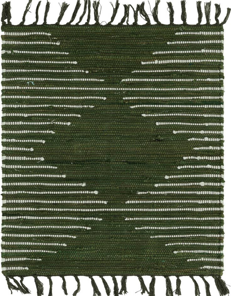 Detail image of 2' x 3' 1 Hand Woven Chindi Cotton Rug