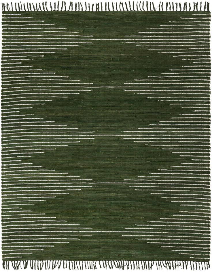 Detail image of 7' 10 x 10' Hand Woven Chindi Cotton Rug