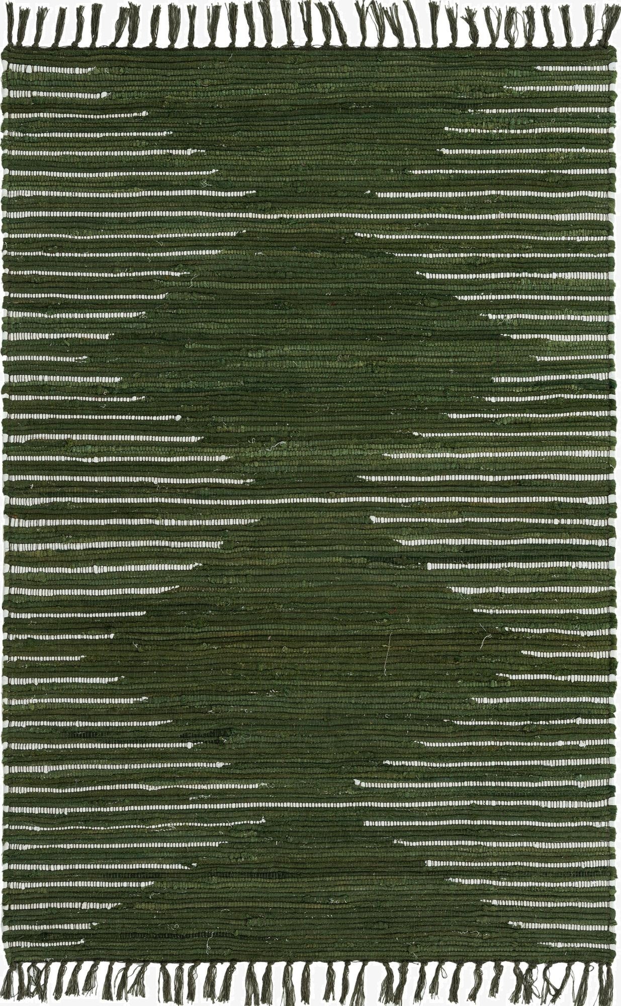 4' 1 x 6' 1  Hand Woven Chindi Cotton Rug