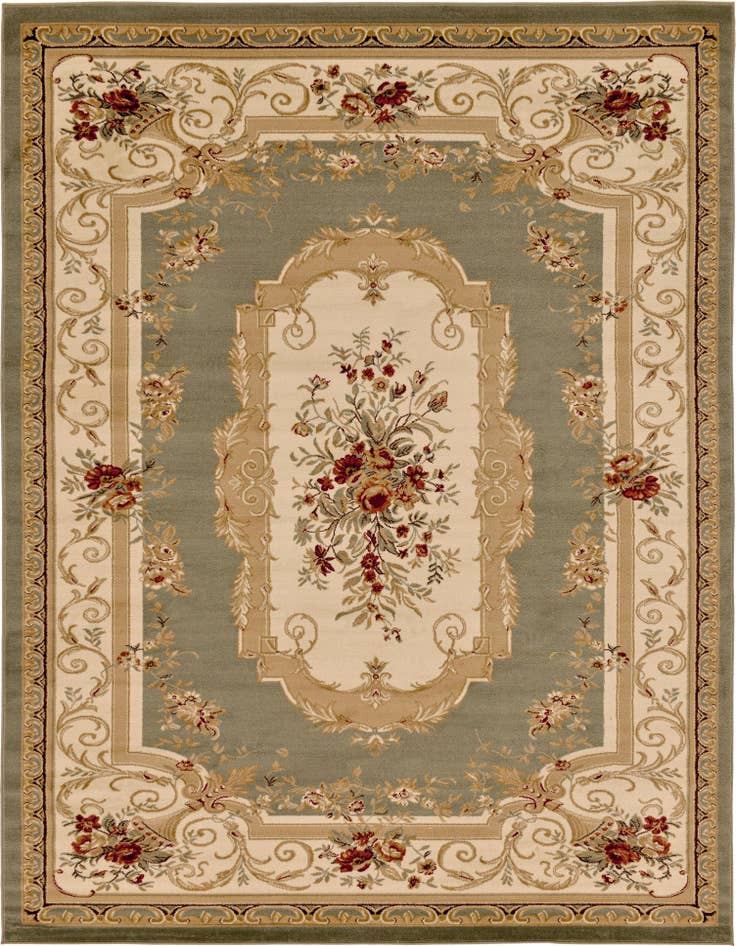 Detail image of 9' x 12' Classic Aubusson Rug