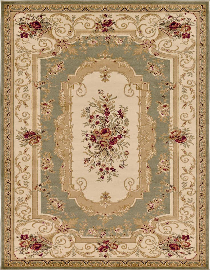 Detail image of 7' x 10' Classic Aubusson Rug