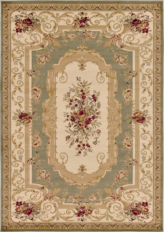 Detail image of 7' x 10' Classic Aubusson Rug