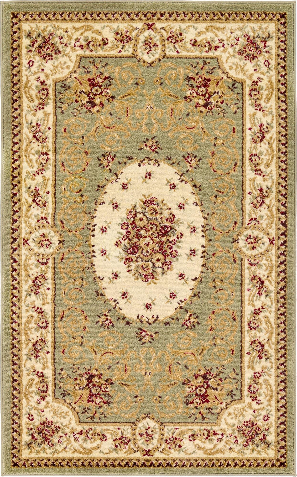 3' x 5' 3 Classic Aubusson Rug