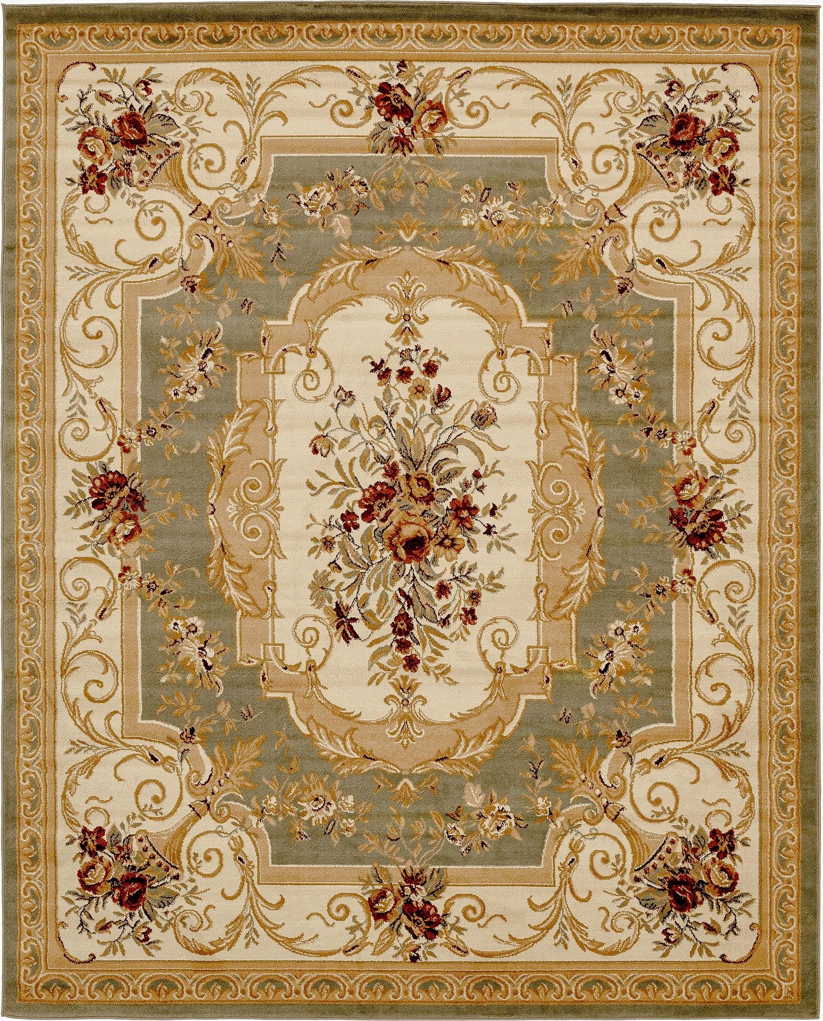 Primary image 7' 10 x 10' Classic Aubusson Rug