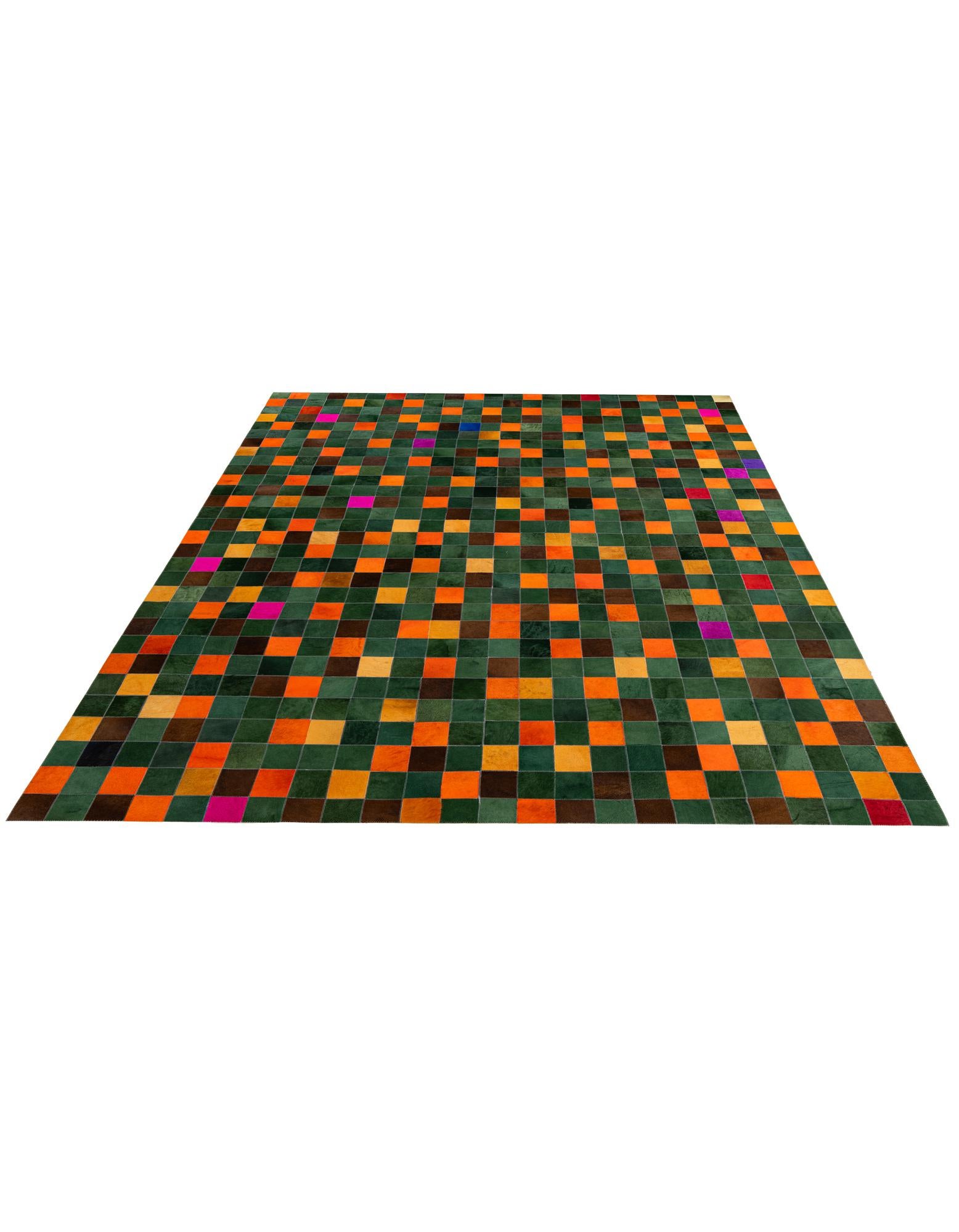 7' 11 x 9' 9 Cowhide - Patchwork Rug
