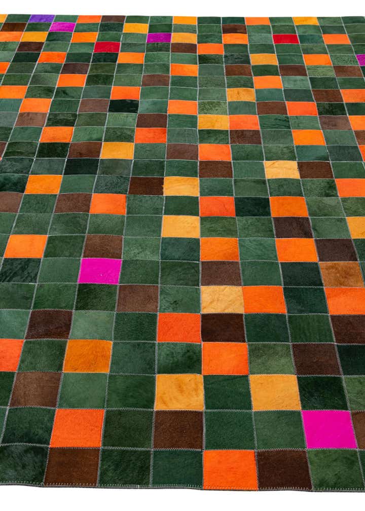 7' 11 x 9' 9 Cowhide - Patchwork Rug