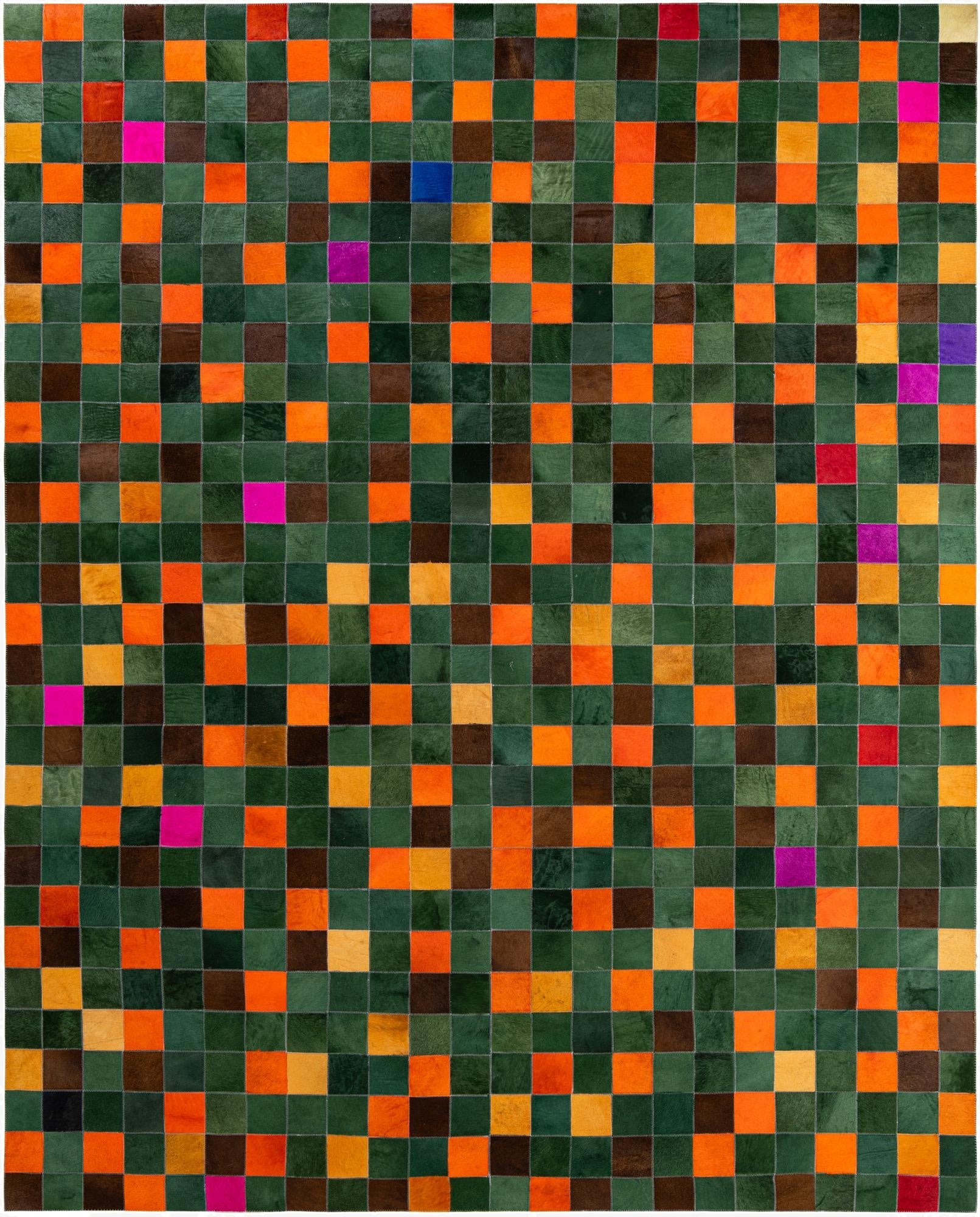 7' 11 x 9' 9 Cowhide - Patchwork Rug