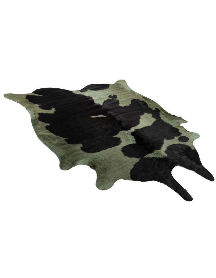 Detail image of 5' 4 x 6' Cowhide Leather Rug