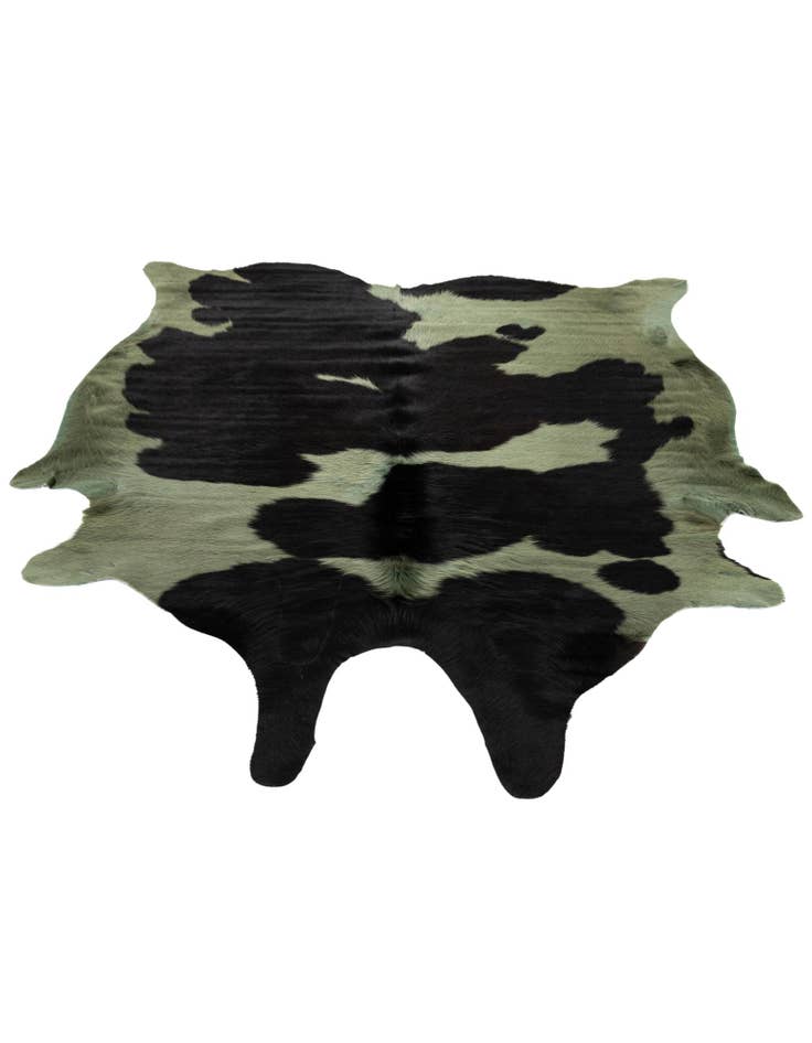 Detail image of 5' 4 x 6' Cowhide Leather Rug