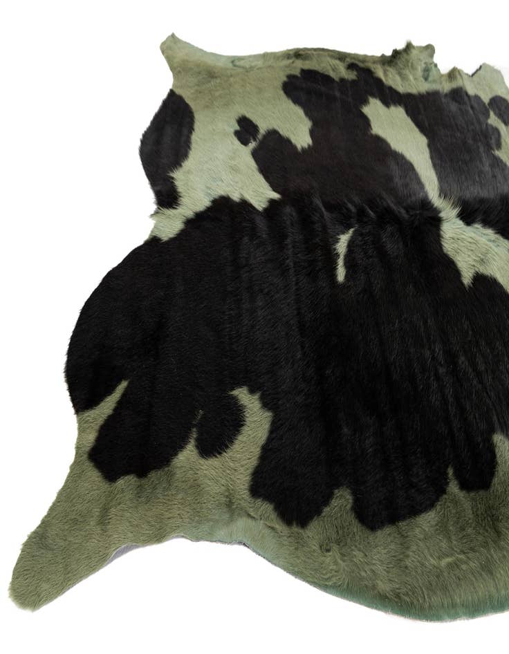 Detail image of 5' 4 x 6' Cowhide Leather Rug