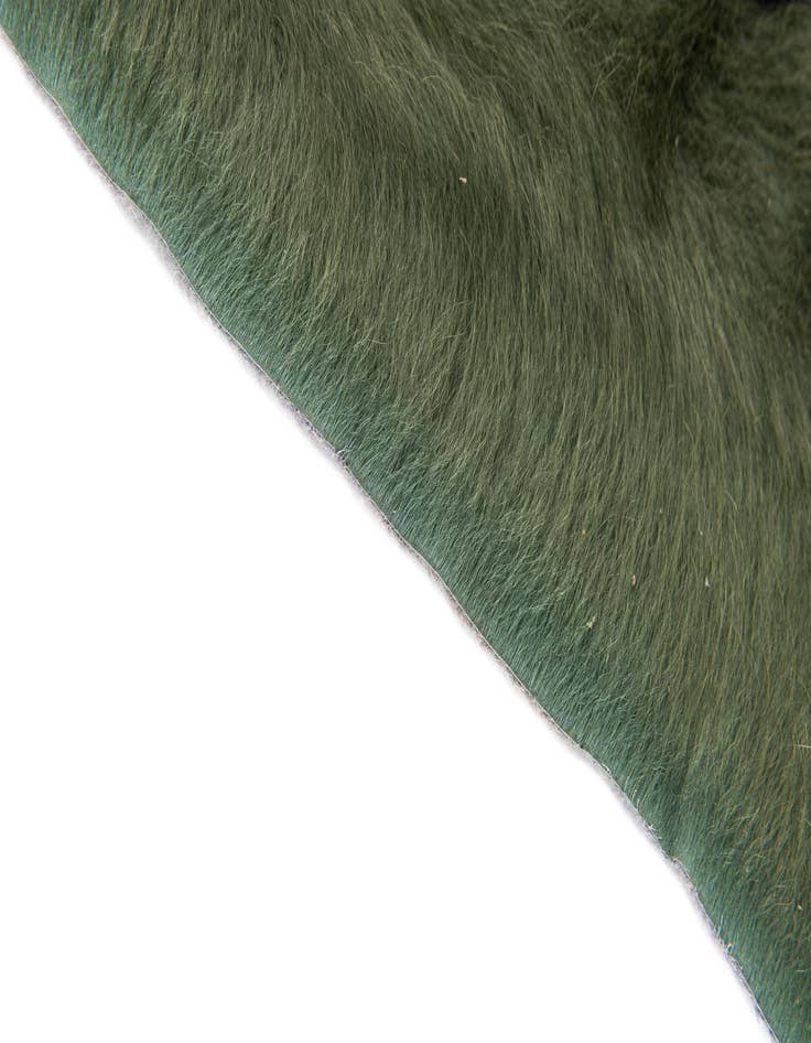 Detail image of 5' 4 x 6' Cowhide Leather Rug