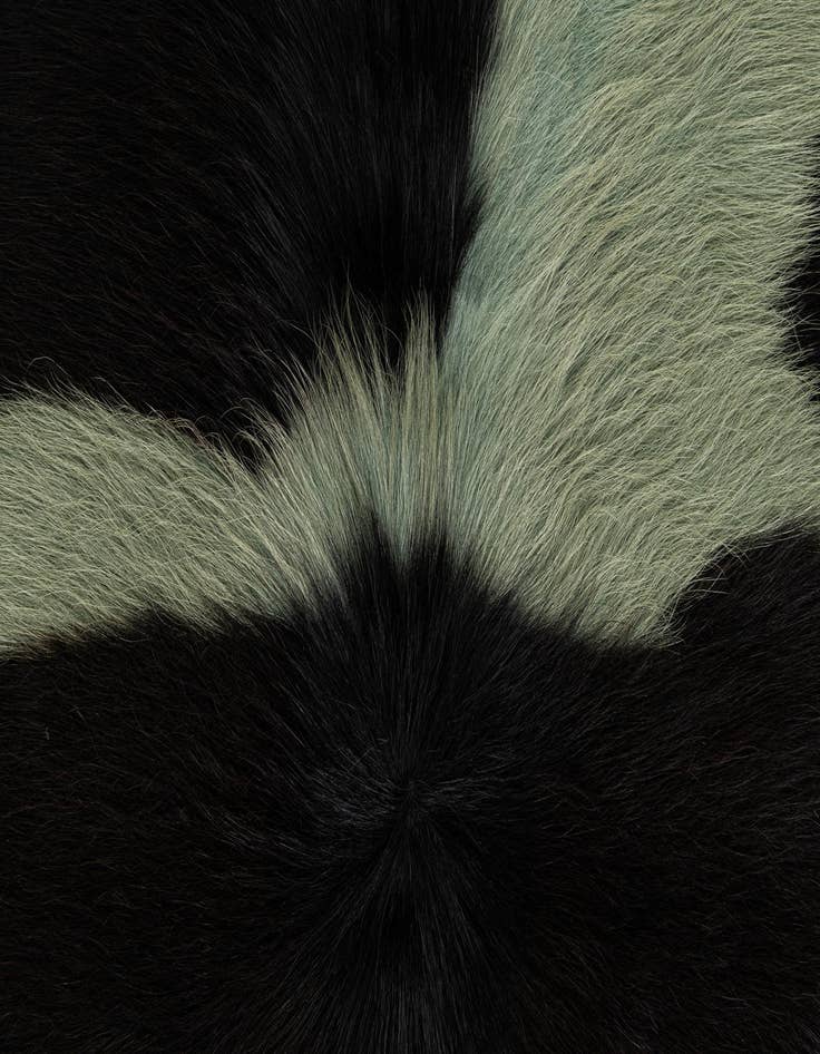 Detail image of 5' 4 x 6' Cowhide Leather Rug
