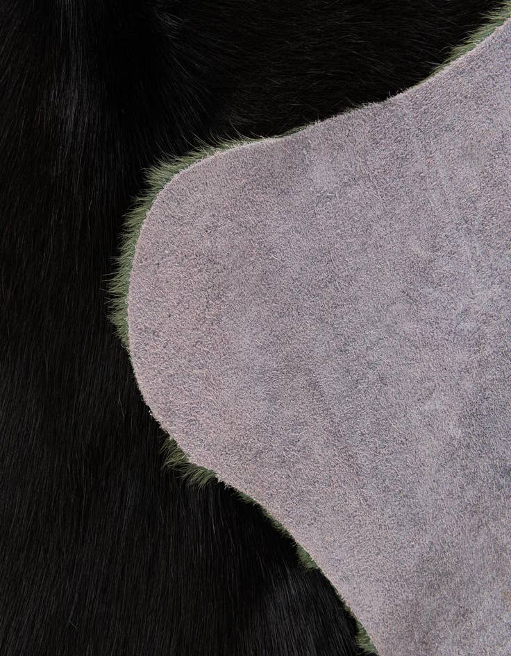 Detail image of 5' 4 x 6' Cowhide Leather Rug