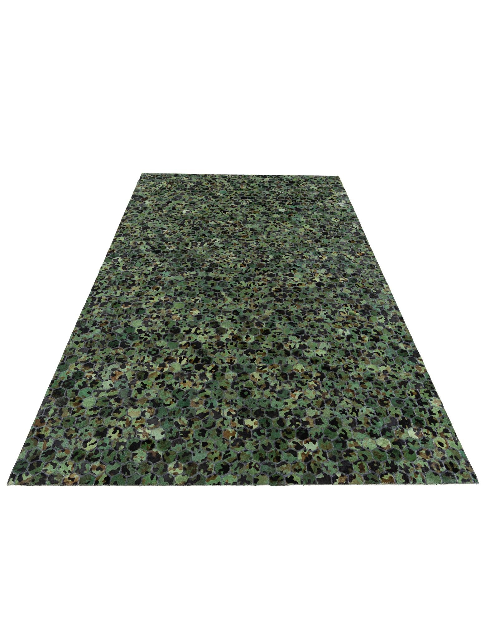 5' 1 x 8' Cowhide Stocks Rug