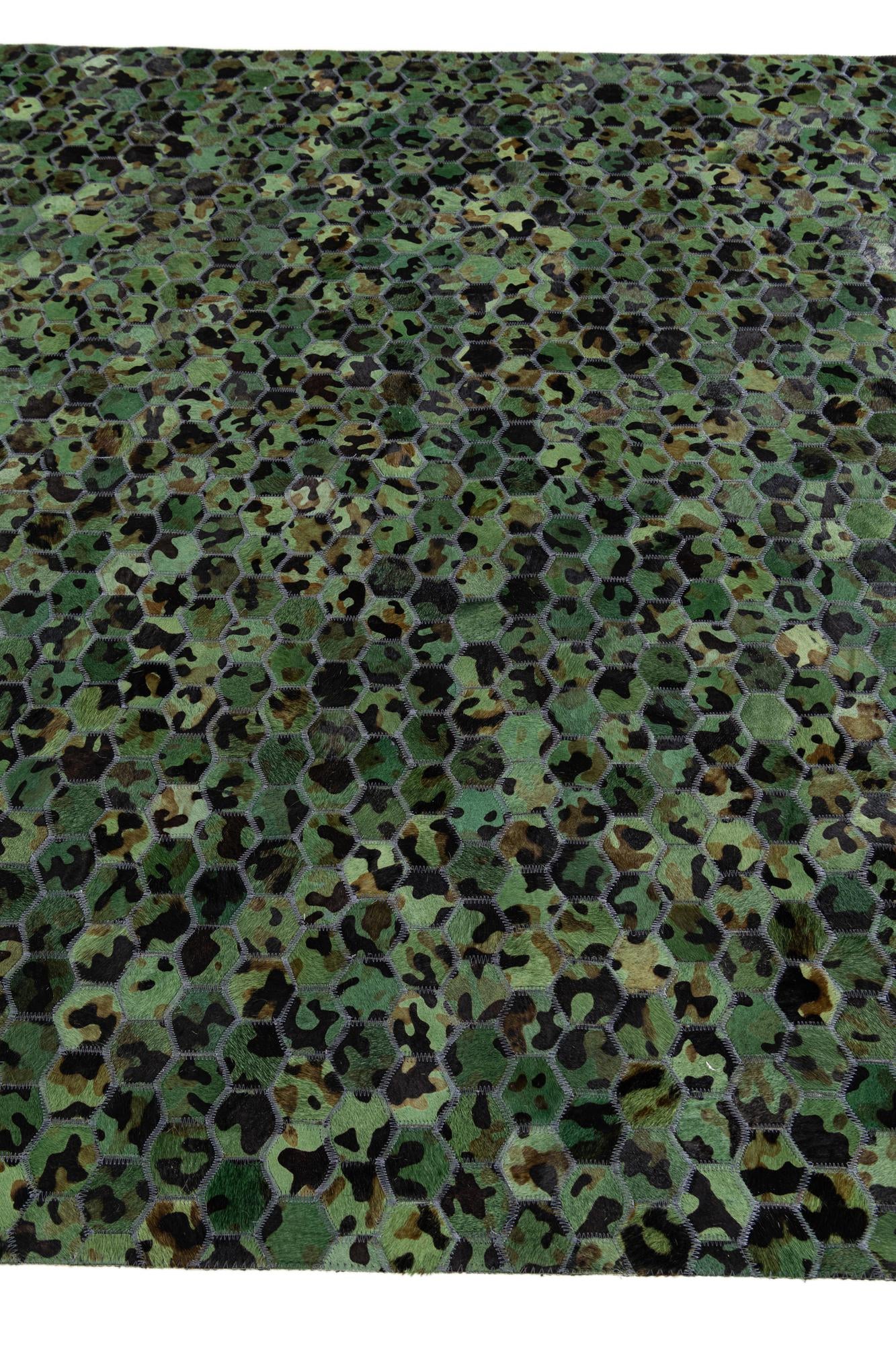 5' 1 x 8' Cowhide Stocks Rug