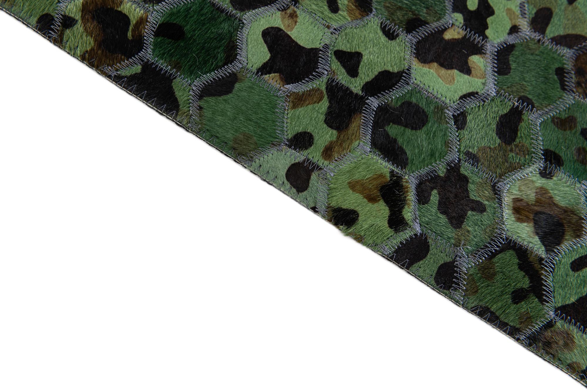 5' 1 x 8' Cowhide Stocks Rug