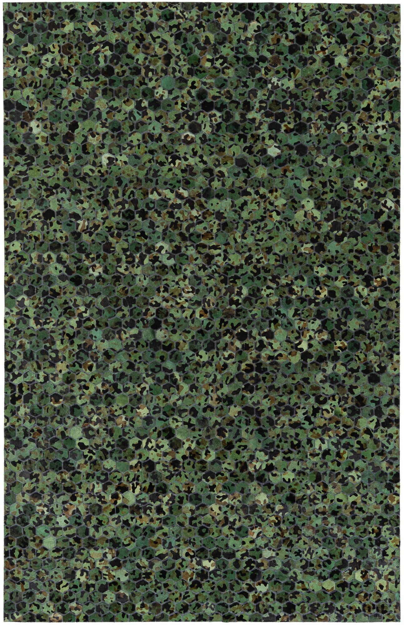 5' 1 x 8' Cowhide Stocks Rug