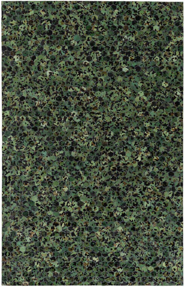 5' 1 x 8' Cowhide Stocks Rug
