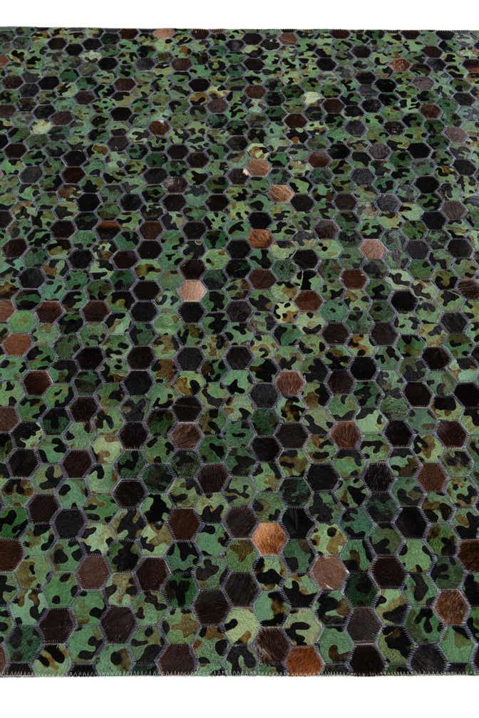 5' x 7' 10 Cowhide Stocks Rug