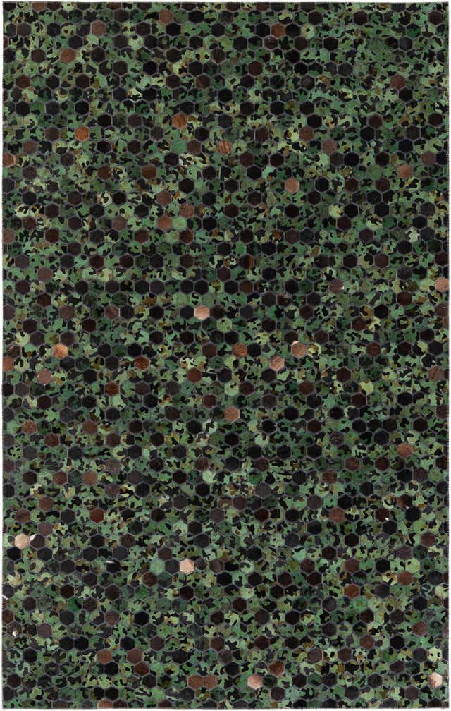 5' x 7' 10 Cowhide Stocks Rug